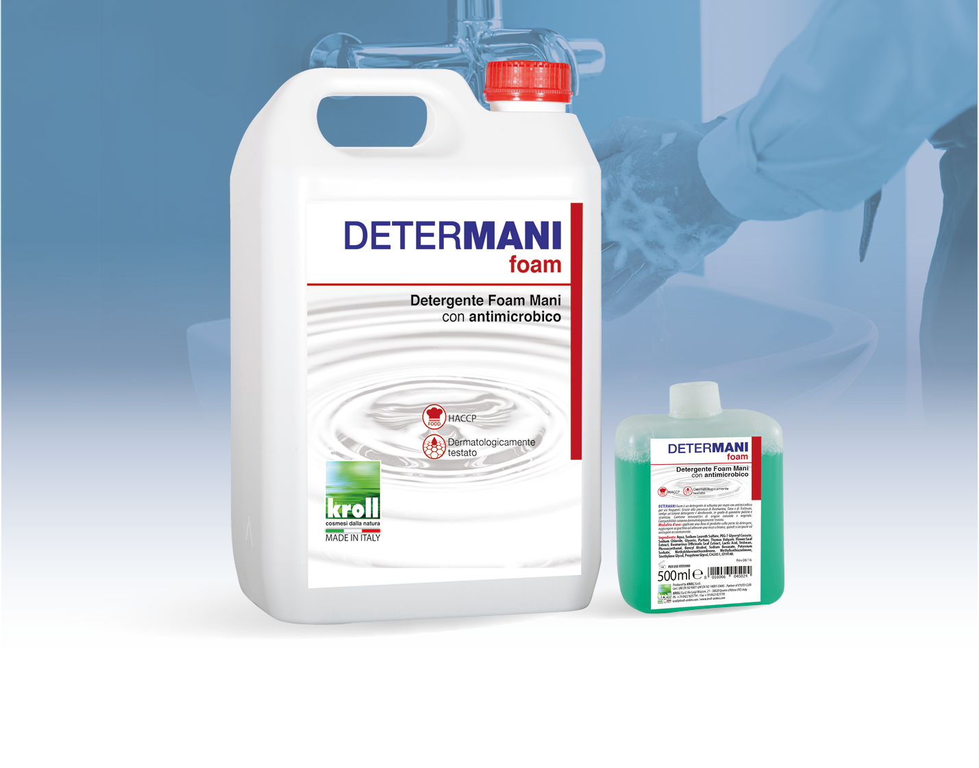 DETERMANI FOAM CON ANTIMICROBICO